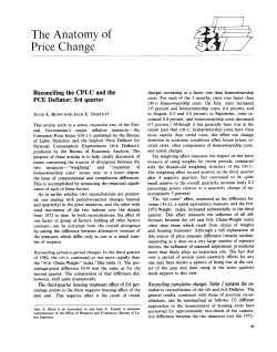 Reconciling the CPI-U and the PCE Deflator: 3rd quarter