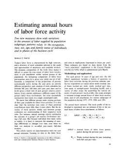 Estimating annual hours of labor force activity