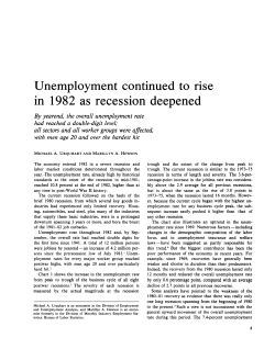 Unemployment continued to risein 1982 as recession deepened