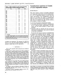 Unemployment experience in Canada: a 5-year longitudinal analysis
