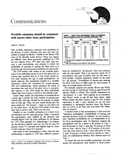 Worklife estimates should be consistent with known labor force participation