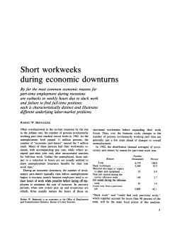 Short workweeks during economic downturns