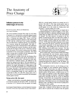 Inflation patterns in the initial stages of recovery