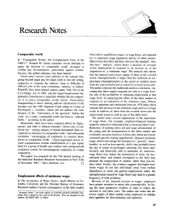 Comparable worth,Employment effects of minimum wages