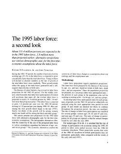 The 1995 labor force:a second look