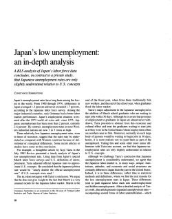 Japan s low unemployment: an in-depth analysis