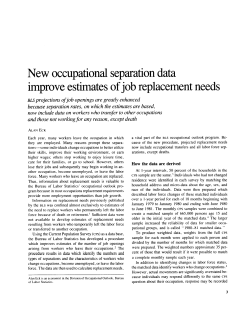 New occupational separation data improve estimates of job replacement needs