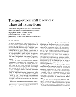 The employment shift to services: where did it come from?