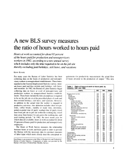 A new BLS survey measures the ratio of hours worked to hours paid