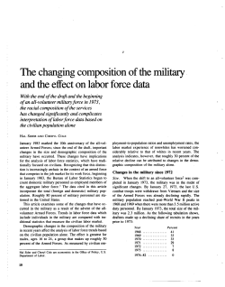 The changing composition of the military and the effect on labor force data