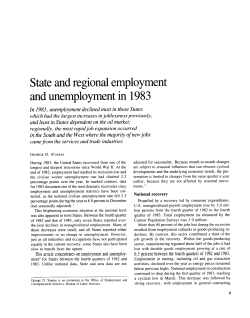 State and regional employment and unemployment in 1983