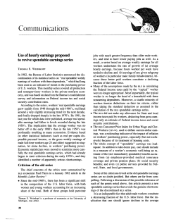 Use of hourly earnings proposed to revive spendable earnings series