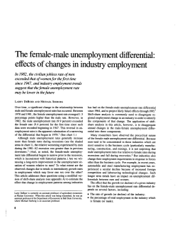 The female-male unemployment differential: effects of changes in industry employment