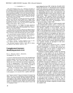 Unemployment insurance: identifying payment errors