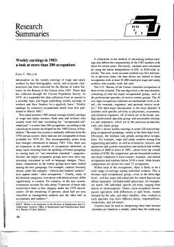 Weekly earnings in 1983: a look at more than 200 occupations