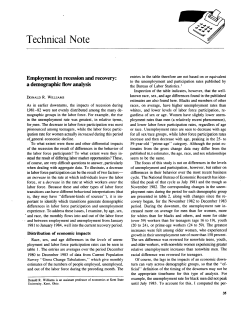 Employment in recession and recovery : a demographic flow analysis
