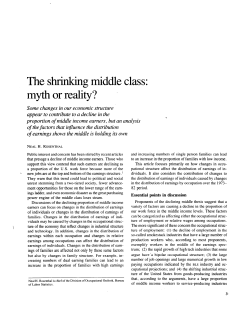The shrinking middle class:myth or reality?