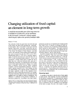 Changing utilization of fixed capital:an element in long-term growth