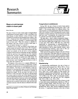 Hours at work increase relative to hours paid