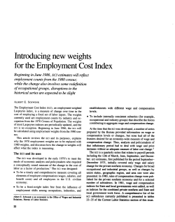 Introducing new weights for the Employment Cost Index