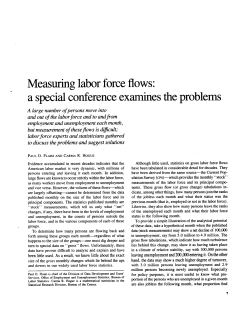 Measuring labor force flows: a special conference examines the problems