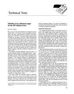 Modeling Army enlistment supply for the All-Volunteer Force