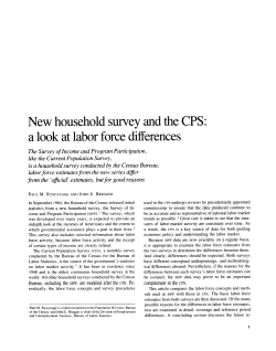 New household survey and the CPS:a look at labor force differences