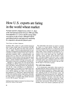 How U.S. exports are faring in the world wheat market