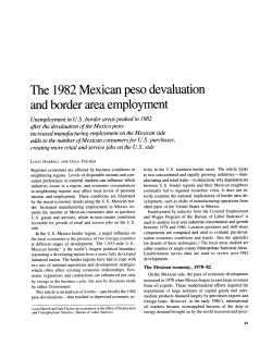The 1982 Mexican peso devaluation and border area employment