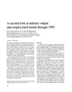 A second look at industry output and employment trends through 1995