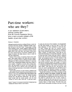 Part-time workers: who are they?