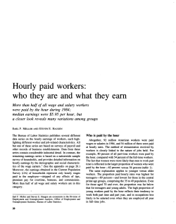 Hourly paid workers: who they are and what they earn