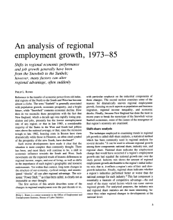 An analysis of regionalemployment growth, 1973-85
