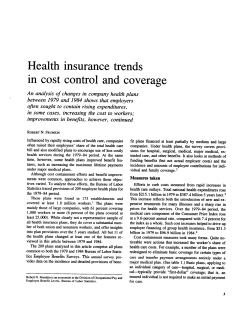 Health insurance trends in cost control and coverage