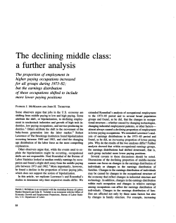 The declining middle class: a further analysis