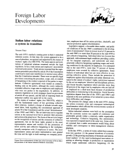 Italian labor relations: a system in transition