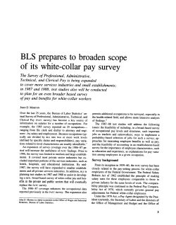 BLS prepares to broaden scope of its white-collar pay survey