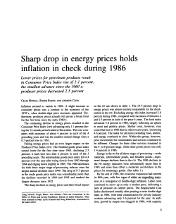 Sharp drop in energy prices holdsinflation in check during 1986