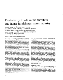 Productivity trends in the furniture and home furnishings stores industry