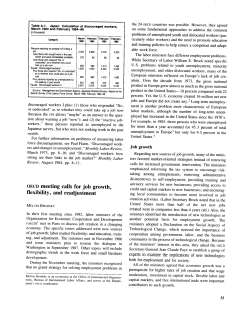 OECD meeting calls for job growth, flexibility, and readjustment