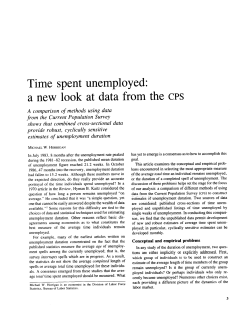 Time spent unemployed:a new look at data from the CPS