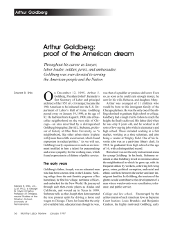 Arthur Goldberg: proof of the American Dream