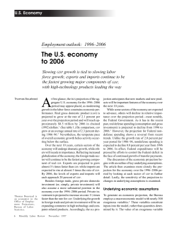 The U.S. economy to 2006
