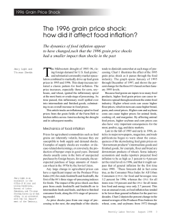 The 1996 grain price shock: how did it affect food inflation?