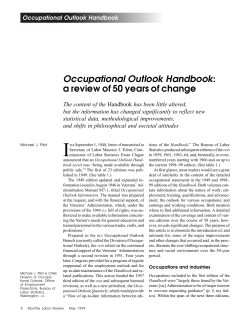 Occupational Outlook Handbook: a review of 50 years of change