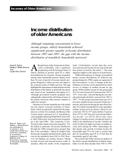 Income distribution of older Americans
