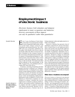 Employment impact of electronic business