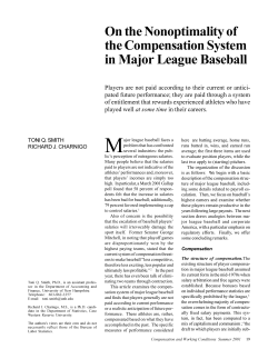 On the Nonoptimality of the Compensation System in Major League Baseball