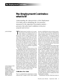 The Employment Cost Index: what is it?