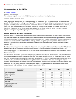 Compensation in the 1970s